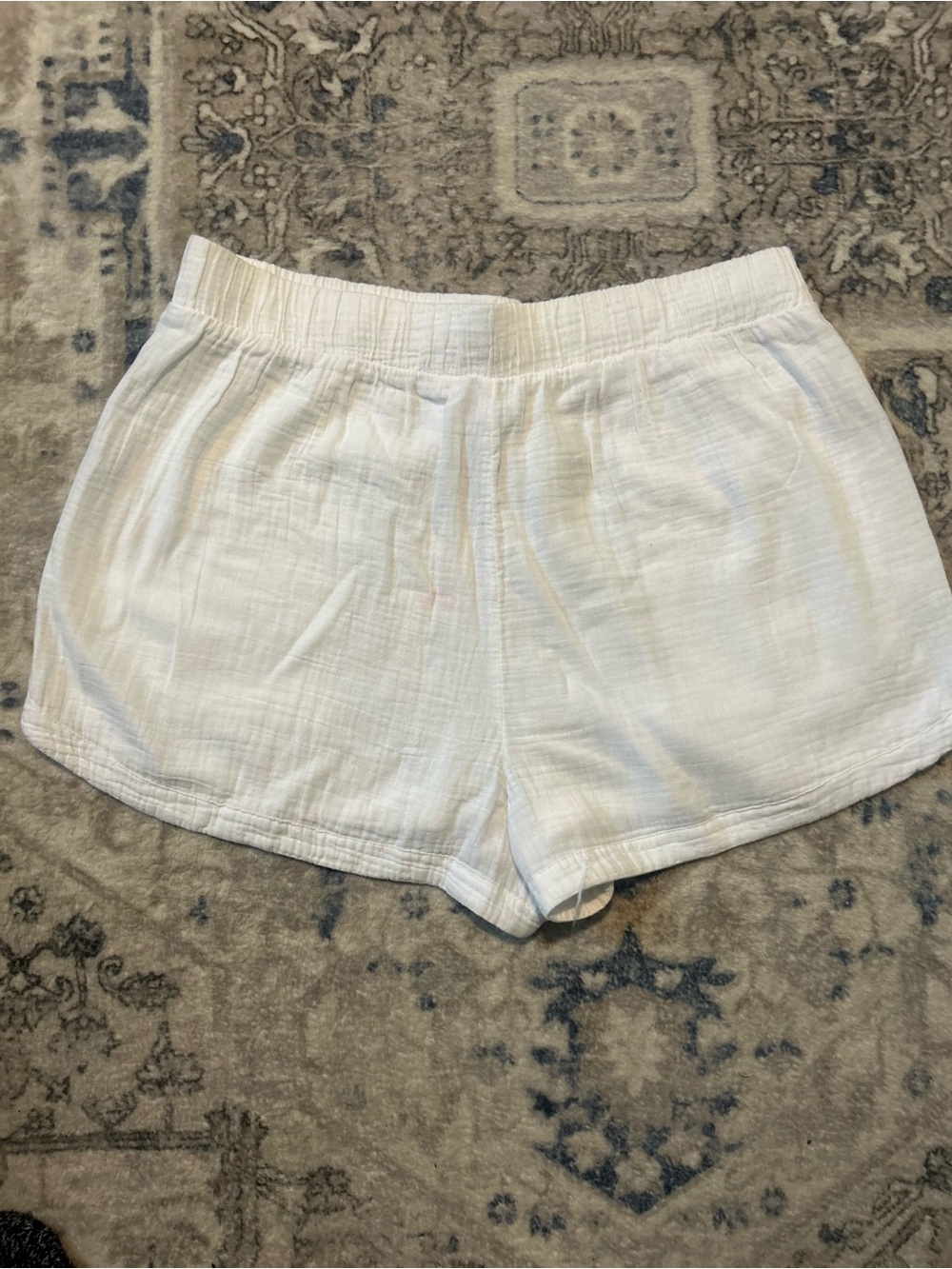 Calla White Drawstring Women’s Lounge Shorts - Picture 6 of 9
